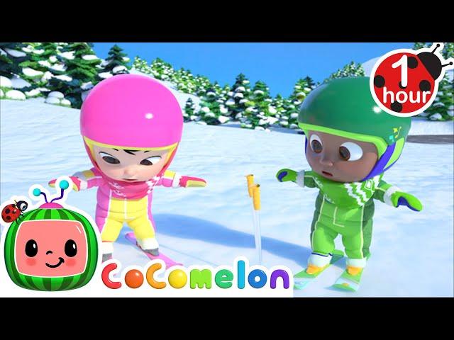 Ski with Cody and JJ! | 1 HOUR Singalong with Cody! CoComelon Kids Songs