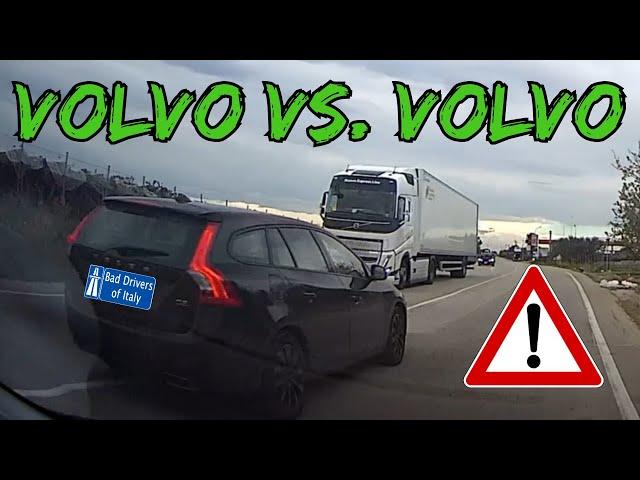 BAD DRIVERS OF ITALY dashcam compilation 3.6 - VOLVO VS. VOLVO