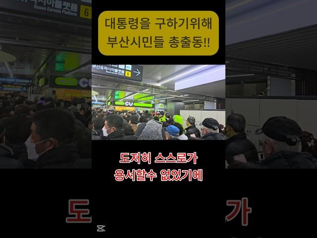 그날의 진실을 알려드립니다~! 대통령을 구하기 위해 부산시민들 총출동!!! #윤석열대통령 #탄핵무효 #전한길 #김성원 #그라운드씨 #뉴스