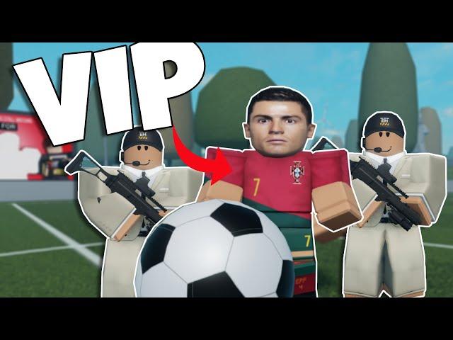 VIP FUßBALLER wird von BODYGUARDS BESCHÜTZT!!! RONALDO in Notruf Hamburg unterwegs?! Deutsch ROBLOX