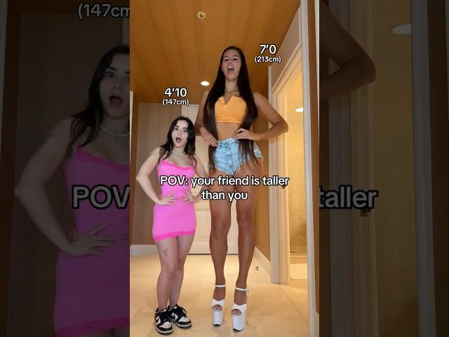 Our height difference is crazy #tall #short