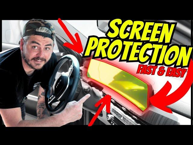 EASY SCREEN PROTECTION FOR CARS! DIY Car Radio Touch Screen Protector