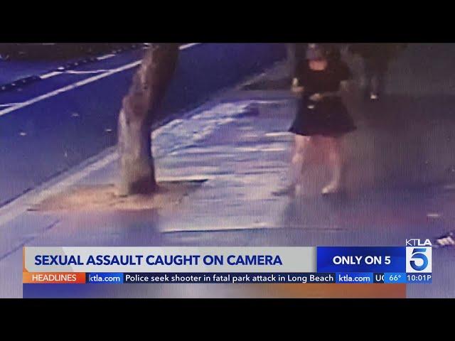 Sexual assault in Long Beach captured on cameras