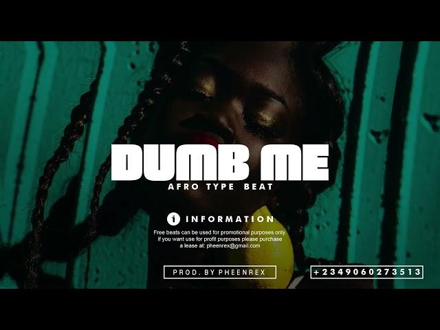 Afrobeat Instrumental 2024 " DUMB ME " ( Davido x Afro pop Type Beat #Pheenrex)