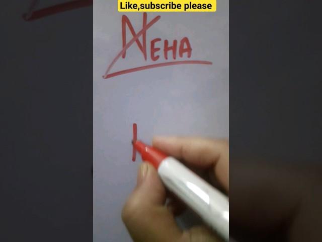 Neha namelogo #art #logo #shorts #youtubeshorts #shortfeed #name #viralshort #shortsviral