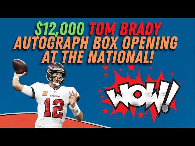 We Watched a $12,000 TOM BRADY Autograph Box Opening at the 2021 National!  + A $2,500 Mystery Box
