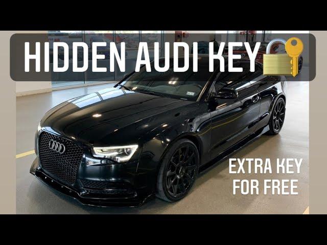 Your Audi's HIDDEN SECRET KEY / Audi tips and secrets