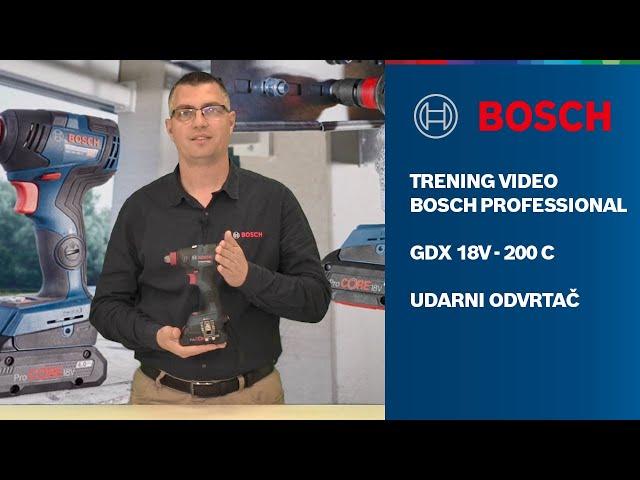 Trening Bosch Professional: GDX 18V - 200 C udarni odvrtač