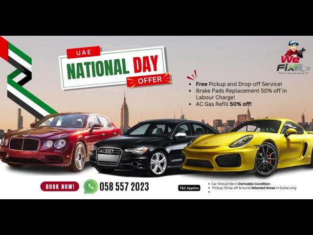 UAE National Day Offer | Exclusive Auto Garage Deals by WeFix Dubai 