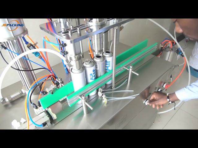 3 in 1 Small Automatic Aerosol Filling Machine For Spray Paint - Jrpacking