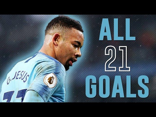 Gabriel Jesus - All 21 Goals 2018/19 | HD