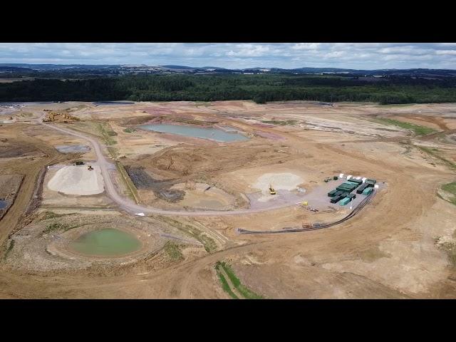 Havant Thicket Reservoir construction progress... Hampshire UK