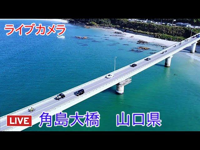 ライブカメラ　角島大橋　山口県　Livecam Tsunoshima Ohashi Yamaguchi Prefecture