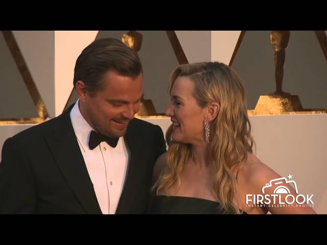 Kate Winslet and Leonardo DiCaprio Reunite at the 2016 Oscars #JackAndRoseForever