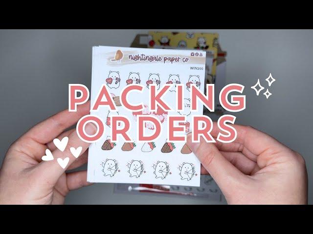 Pack Black Friday Orders With Me! | Sticker and Stationery Shop