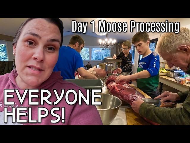 Moose Meat Processing Day 1 | Filling Up the Freezer!