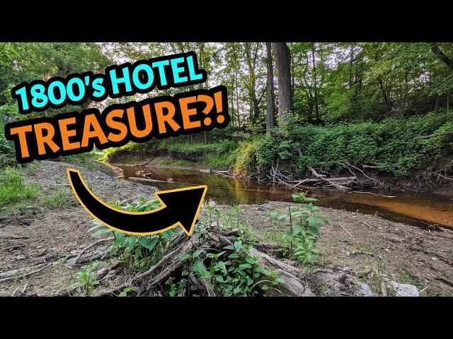 I Found Something BEAUTIFUL in a Creek Where This 1800's Hotel Once Stood!