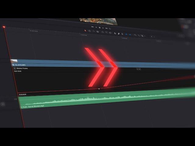 Ускорение Видео и Time Remapping в Davinci Resolve