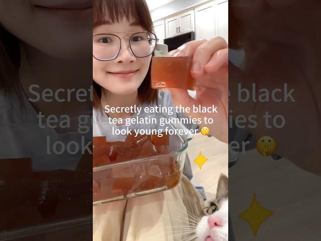 Making the viral tea gelatin collagen gummy to look young forever 