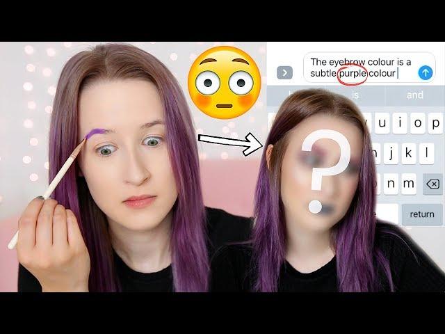 PREDICTIVE TEXT CHOOSES MY MAKEUP!? | Sophie Louise