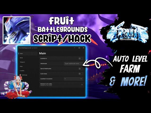 Fruit Battlegrounds Script/Hack: Auto Farm Level | Auto Spin Fruit & More (Mobile & PC)