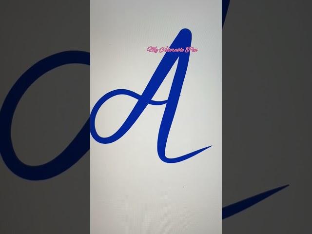 #satisfying #beautiful #writing #youtubeshorts #amazing #wow #alphabet #shorts