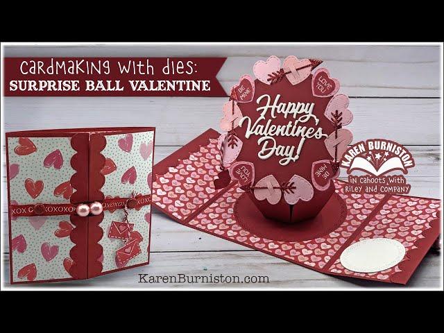 Cardmaking with Dies: Surprise Ball Valentine Billboard