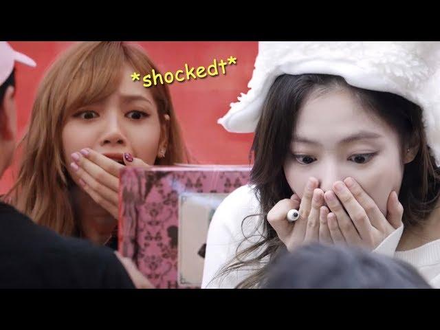 blackpink reaction to blink's gifts