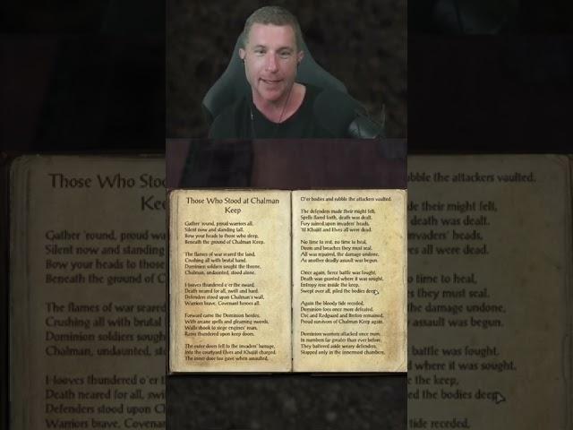 Deltia Dramatic Reading of ESO a Lore Book #Shorts