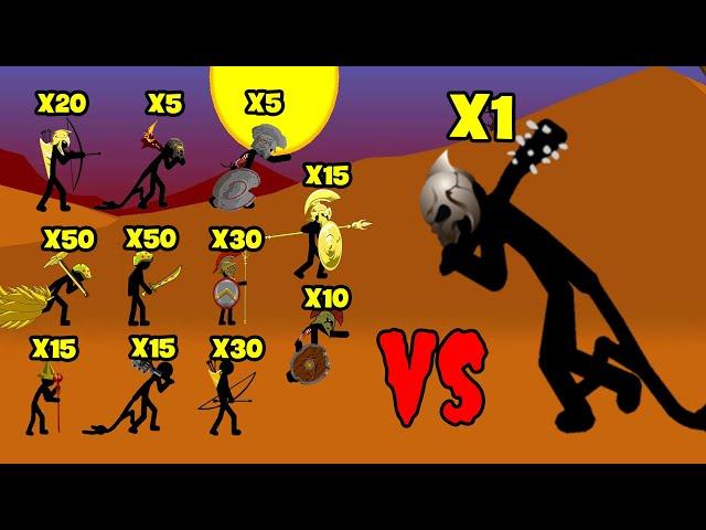 WHICH ARMY CAN BEAT ONE FINAL BOSS? GOLDEN SPEARTON, GRIFFON,... | STICK WAR LEGACY | STICK MASTER