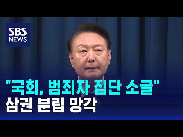 "국회, 범죄자 집단 소굴"…삼권 분립 망각 / SBS 특집 나이트라인