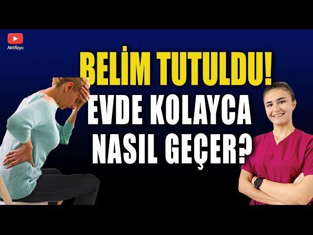 BELİM TUTULDU! EVDE KOLAY TEDAVİSİ #aktifizyo #beltutulması #belağrısı #fiziktedavi