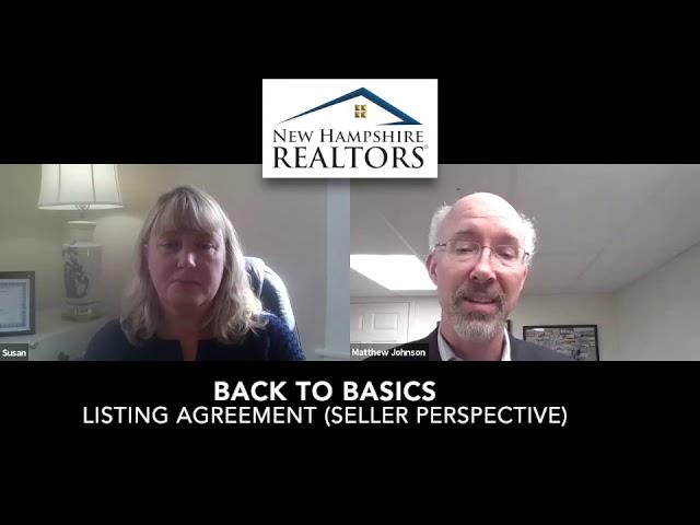 Back to Basics 8: Listing Agreement (Seller)