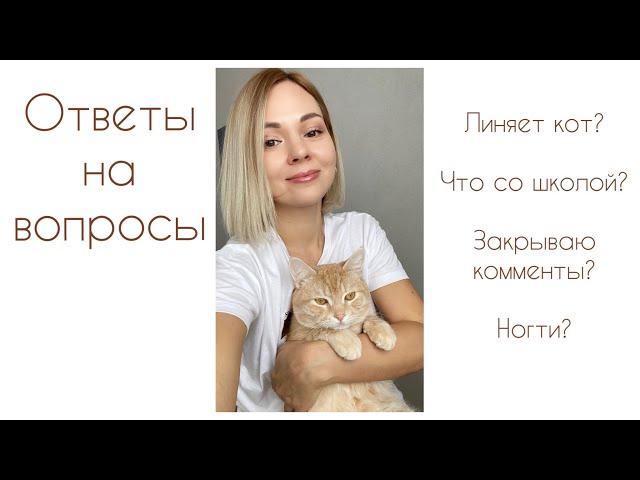 Ответы на вопросы! Школа. Кот. Закрытие комментариев. Маникюр 