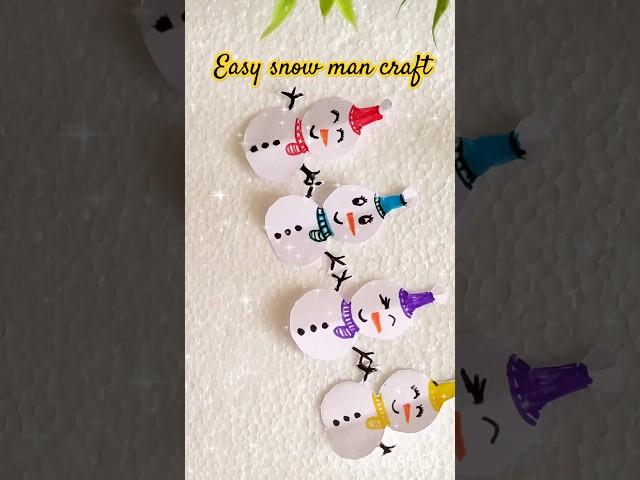 snowman craft /paper snowman craft/#snowmanmaking #aptsong  #snowman#trending