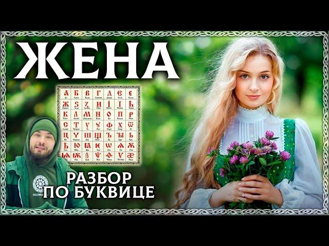 Слово ЖЕНА – тайный смысл слова и разбор по буквице! Что значит быть женой? ОСОЗНАНКА