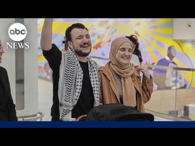 Mahmoud Khalil reunited with family