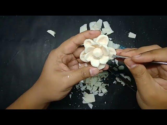 How to make a soap carving flower...