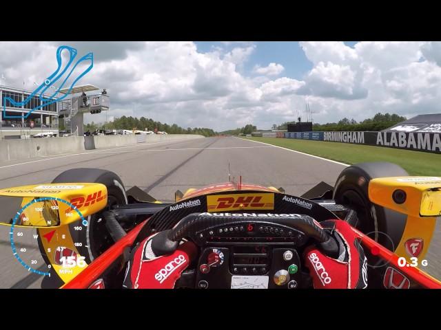 VISOR CAM: Ryan Hunter-Reay At Barber Motorsports Park