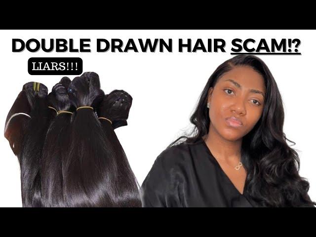 Double Drawn and Super Double Drawn Scam | shocking strategy | double drawn hair vs single drawn