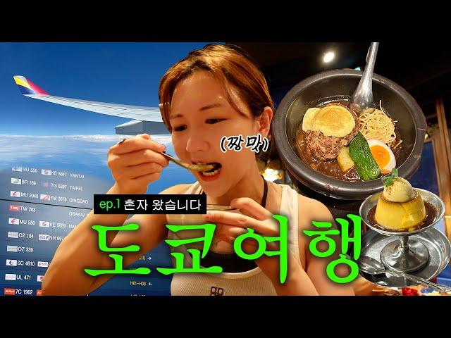 혼자 도쿄 여행왔습니다 ep.1  | 열차타고 함바그 스테이크 먹고 푸딩먹고 일본 편의점털고 가챠까지 다 하는 도쿄 혼여 VLOG