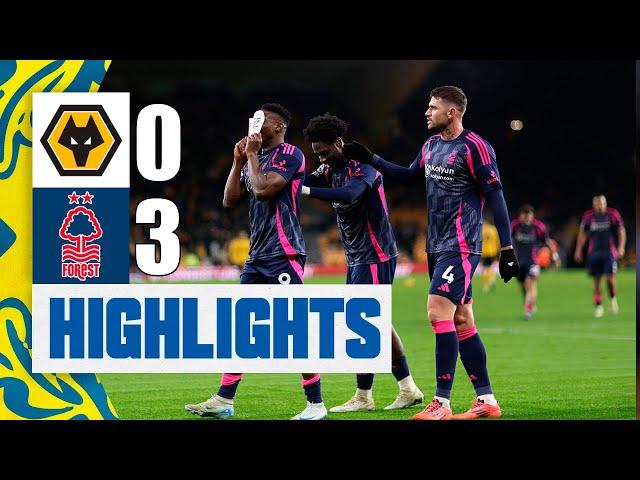 Taiwo Awoniyi Goal 90+4 | Wolves vs Nottingham Forest 0-3 Highlights | Premier League 2024/25