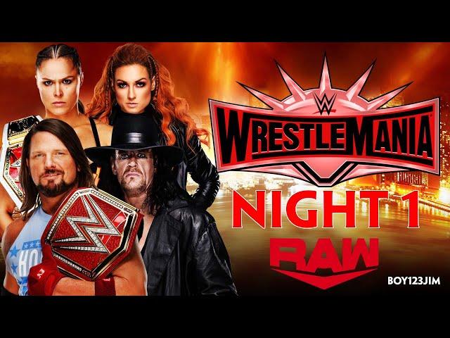 WWE 2K20 Universe Mode | WrestleMania Night 1