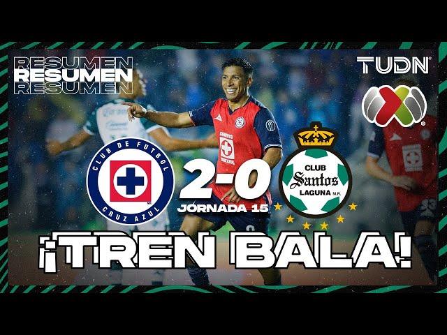 Resumen y goles | Cruz Azul 2-0 Santos | Liga Mx -AP2024 - J15 | TUDN