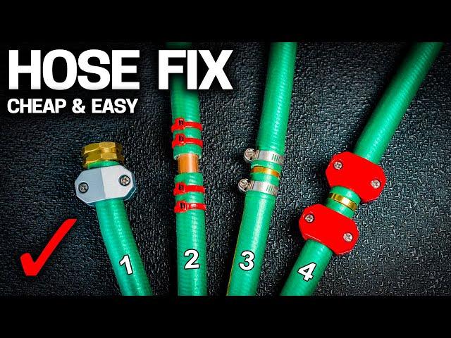 How to REPAIR GARDEN HOSE in SECONDS - 3 EASY WAYS!