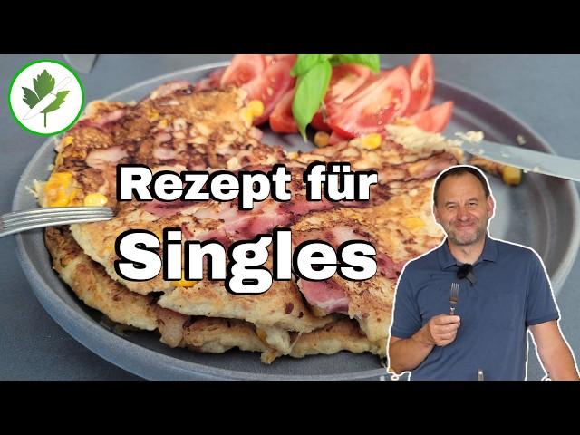 1 Portion | Deftiger Pfannkuchen ohne Mehl | Rezept für Singles