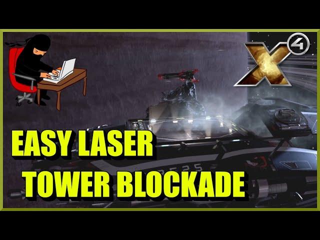 X4 Foundations: Easy Laser Tower Blockade Guide