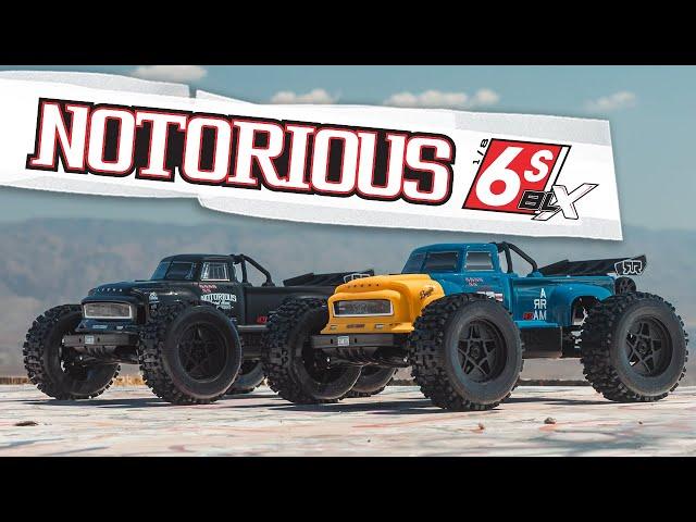 @ARRMARC NOTORIOUS 6S BLX RTR // EXTREME STUNTS, RETRO STYLE [ARA8611V6]