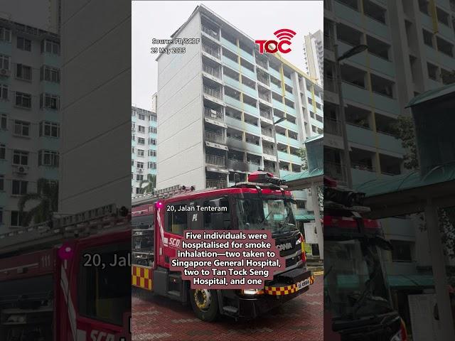 Fire at Whampoa Heights leaves five hospitalised, 40 evacuated as SCDF investigates cause