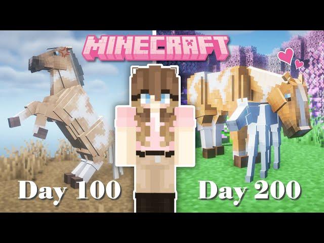 I Survived 200 Days in Minecraft - HORSE EDITION | Pinehaven